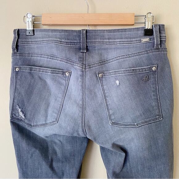 DL1961 | Emma Leggings Jeggings Skinny Jeans Low Rise Distressed Gray Size 28 - Picture 6 of 8